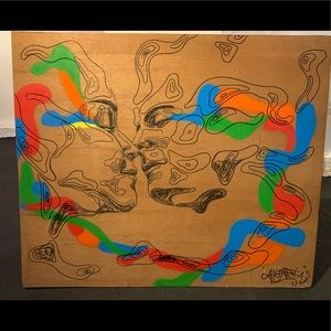 Rafael Algarin Painting. Lovers